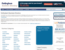Tablet Screenshot of nottingham-business.co.uk